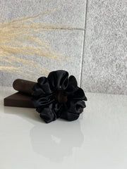 Šilkinė plaukų gumytė BLACK