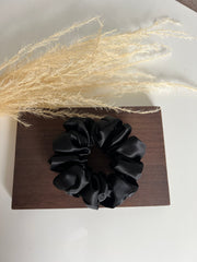 Šilkinė plaukų gumytė BLACK