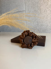 Šilkinė plaukų gumytė CHOCOLATE